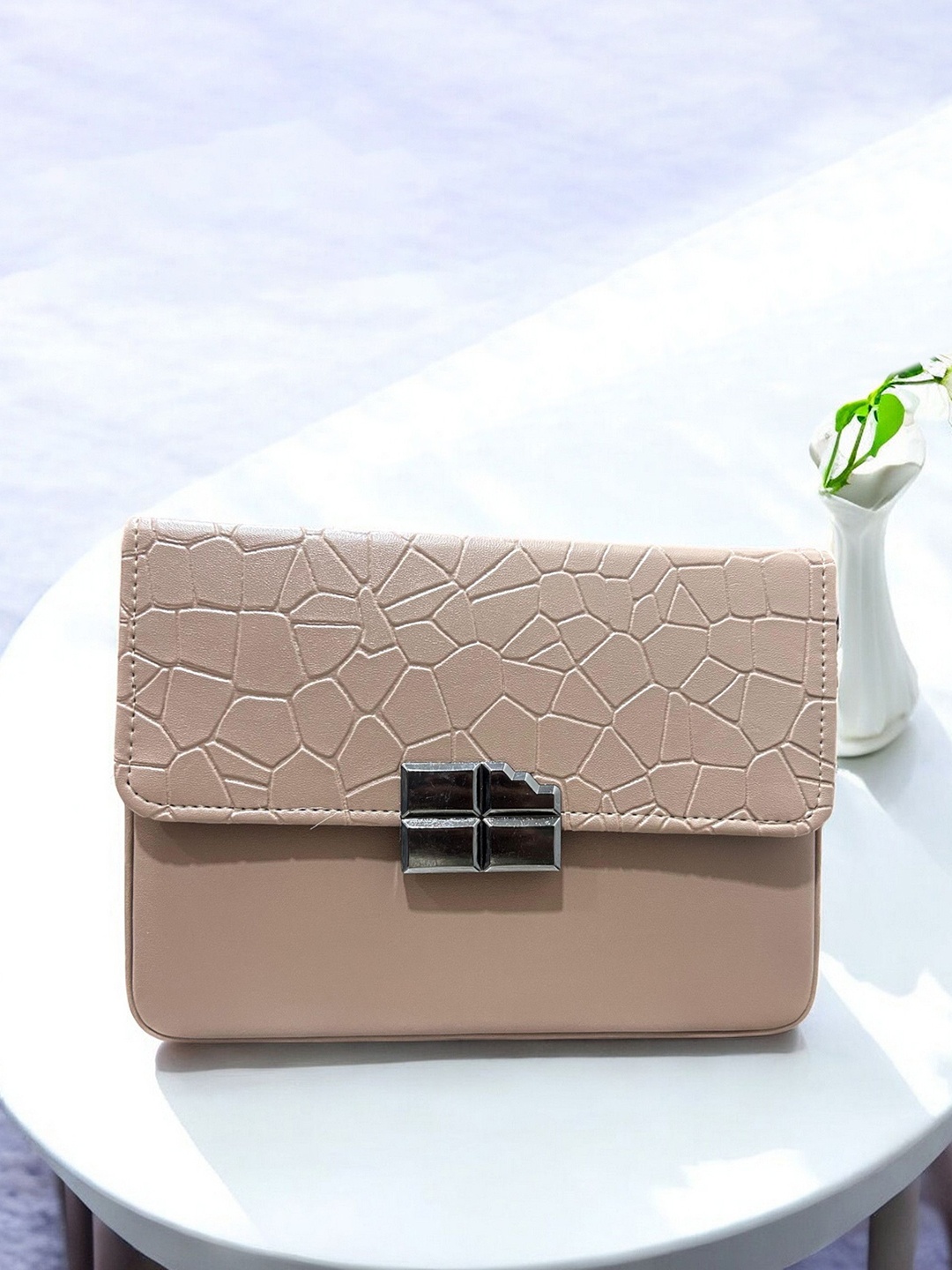 

CLARIS JAMES PU Sling Bag, Beige