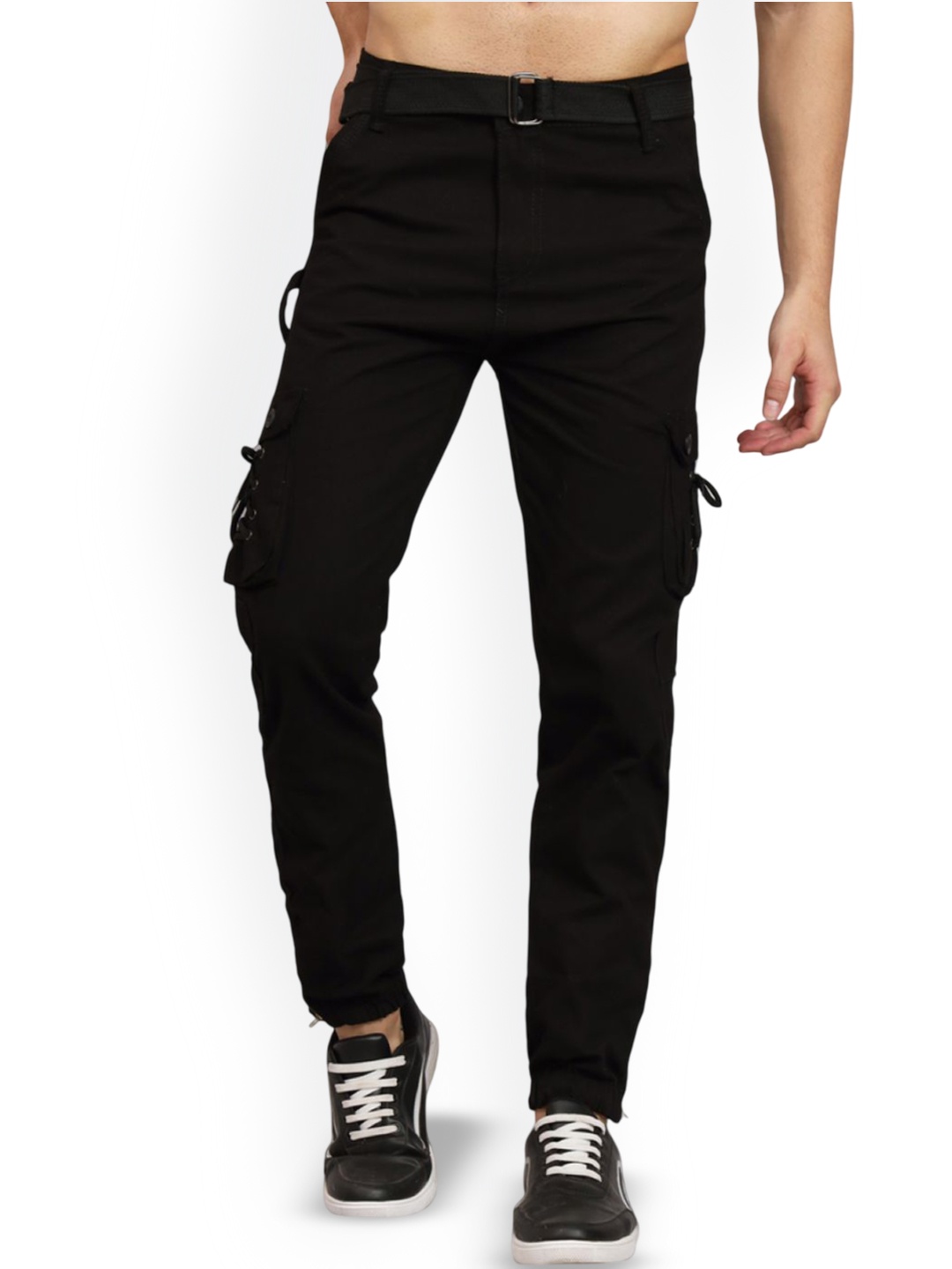 

COMFITS Men Classic Cargos Trousers, Black