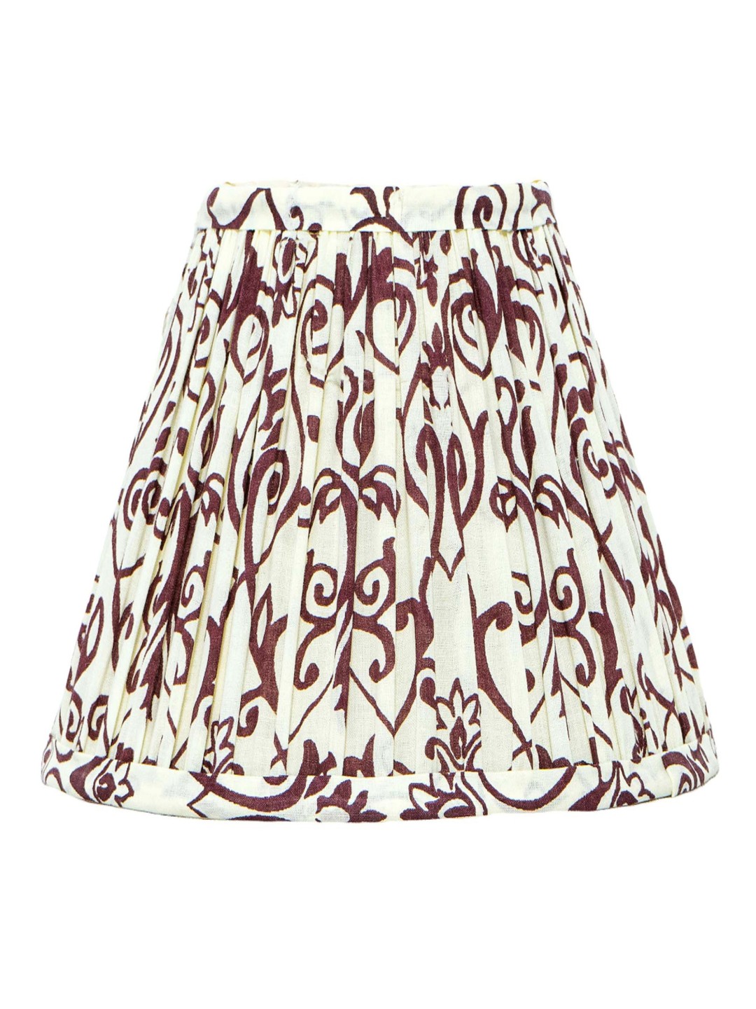 

Lampenschirm India Red Cotton Frusturical Shaped Lampshade