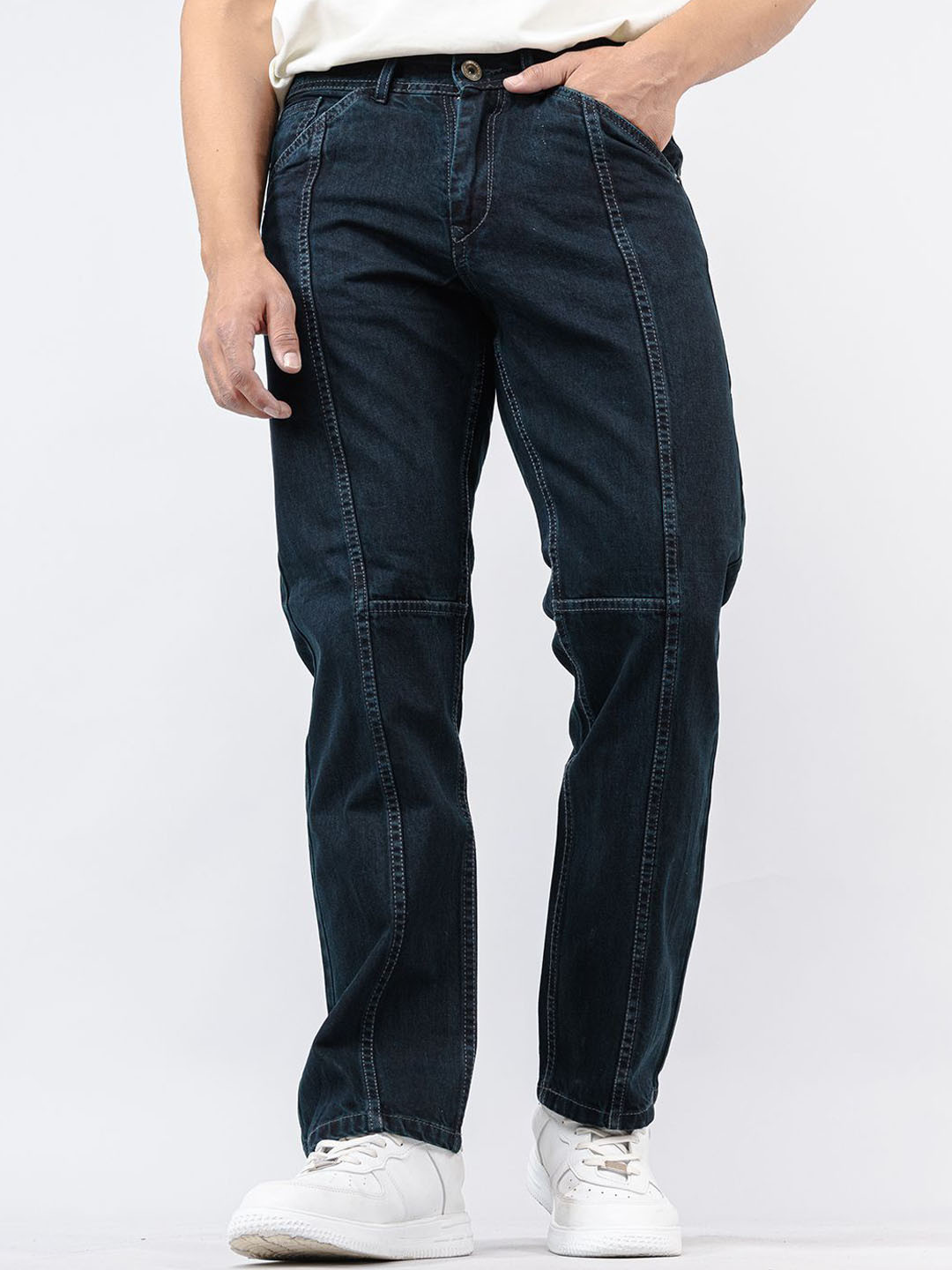 

Tistabene Men Straight Fit Stretchable Jeans, Green