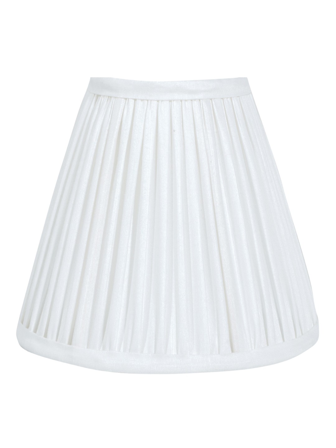 

Lampenschirm India White Cotton Frusturical Shaped Lampshade