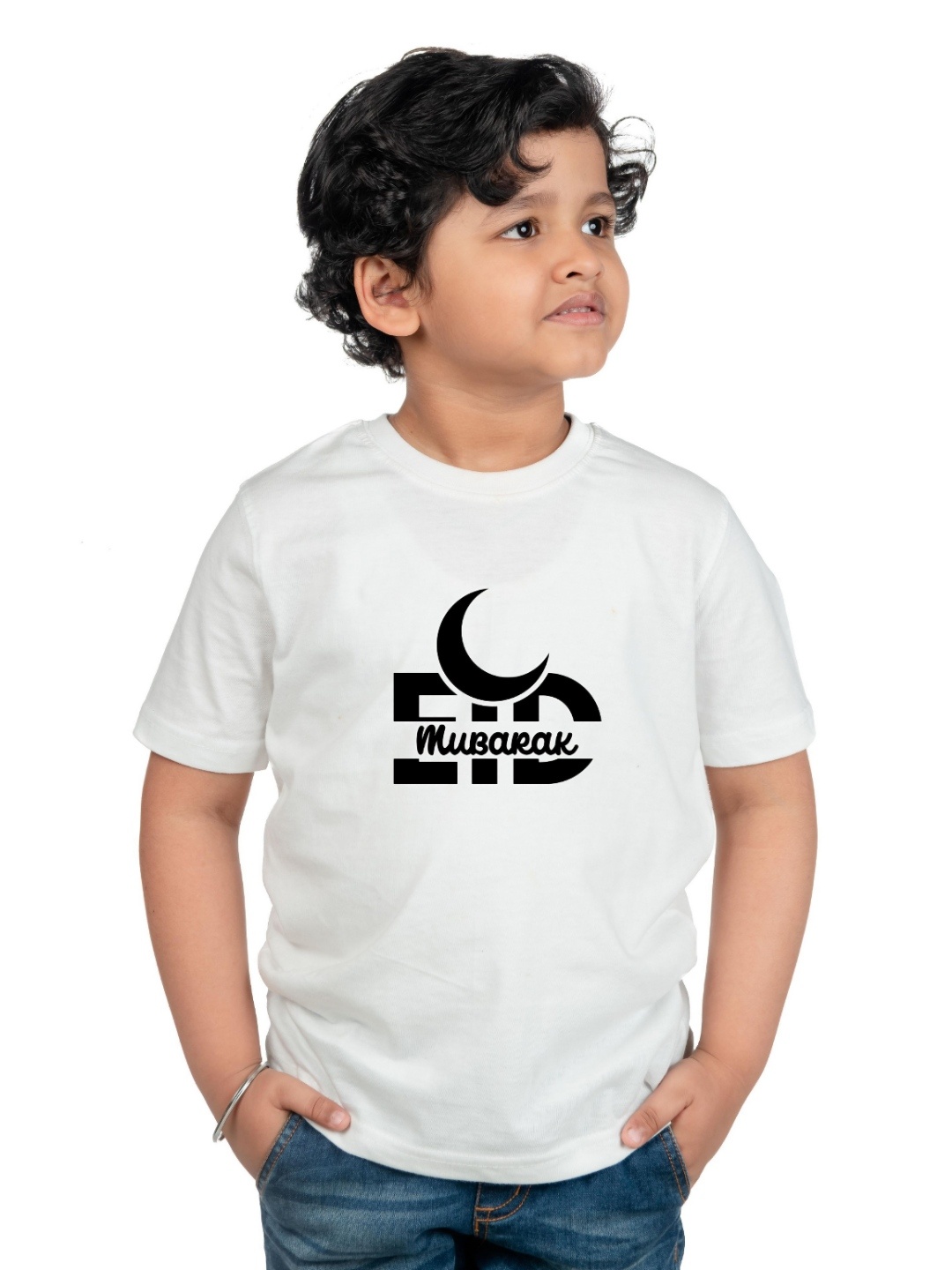 

Chombooka Kids Typography Printed Pockets T-shirt, White