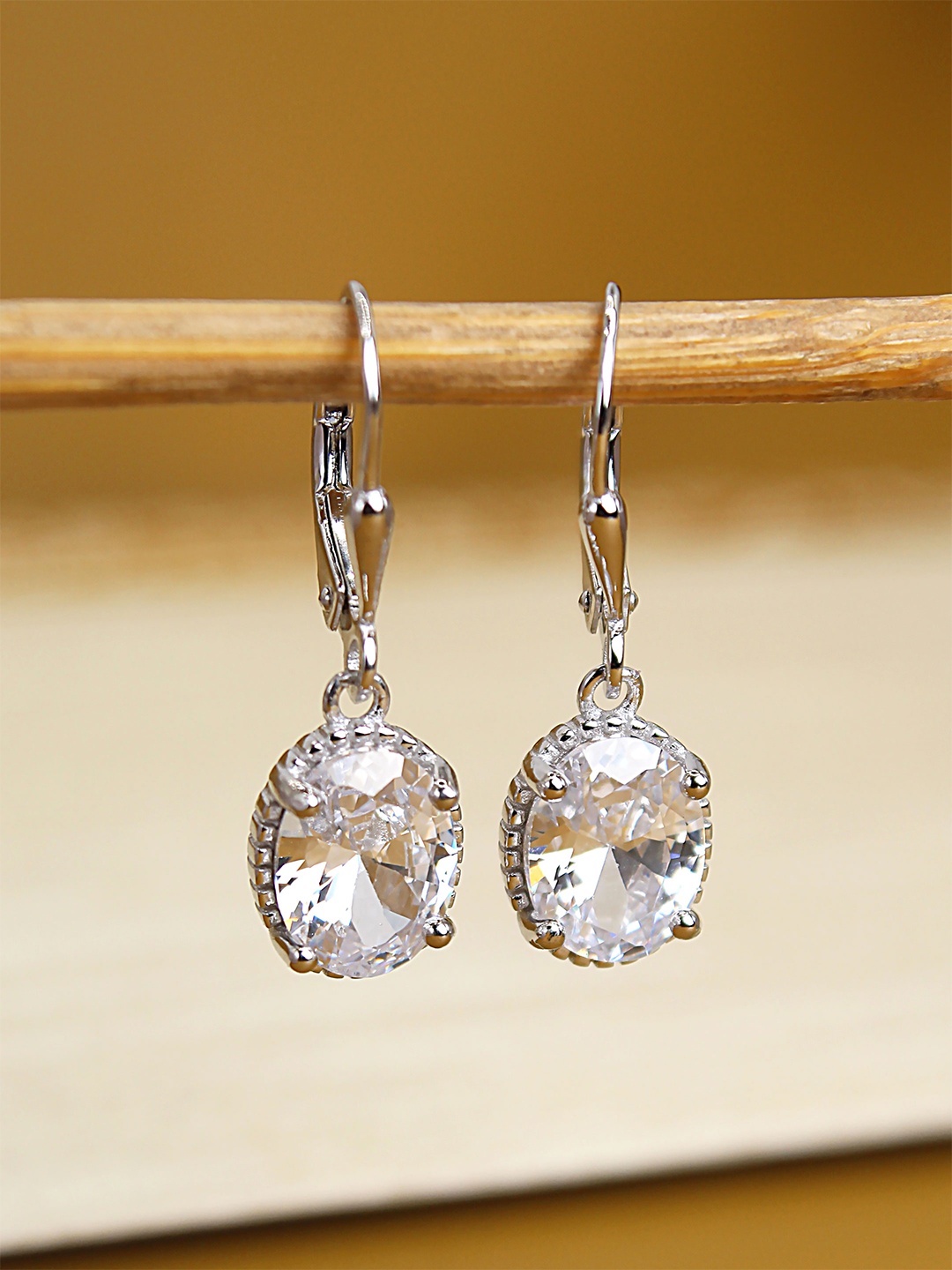 

DEVASHREE Classic Drop Earrings, White