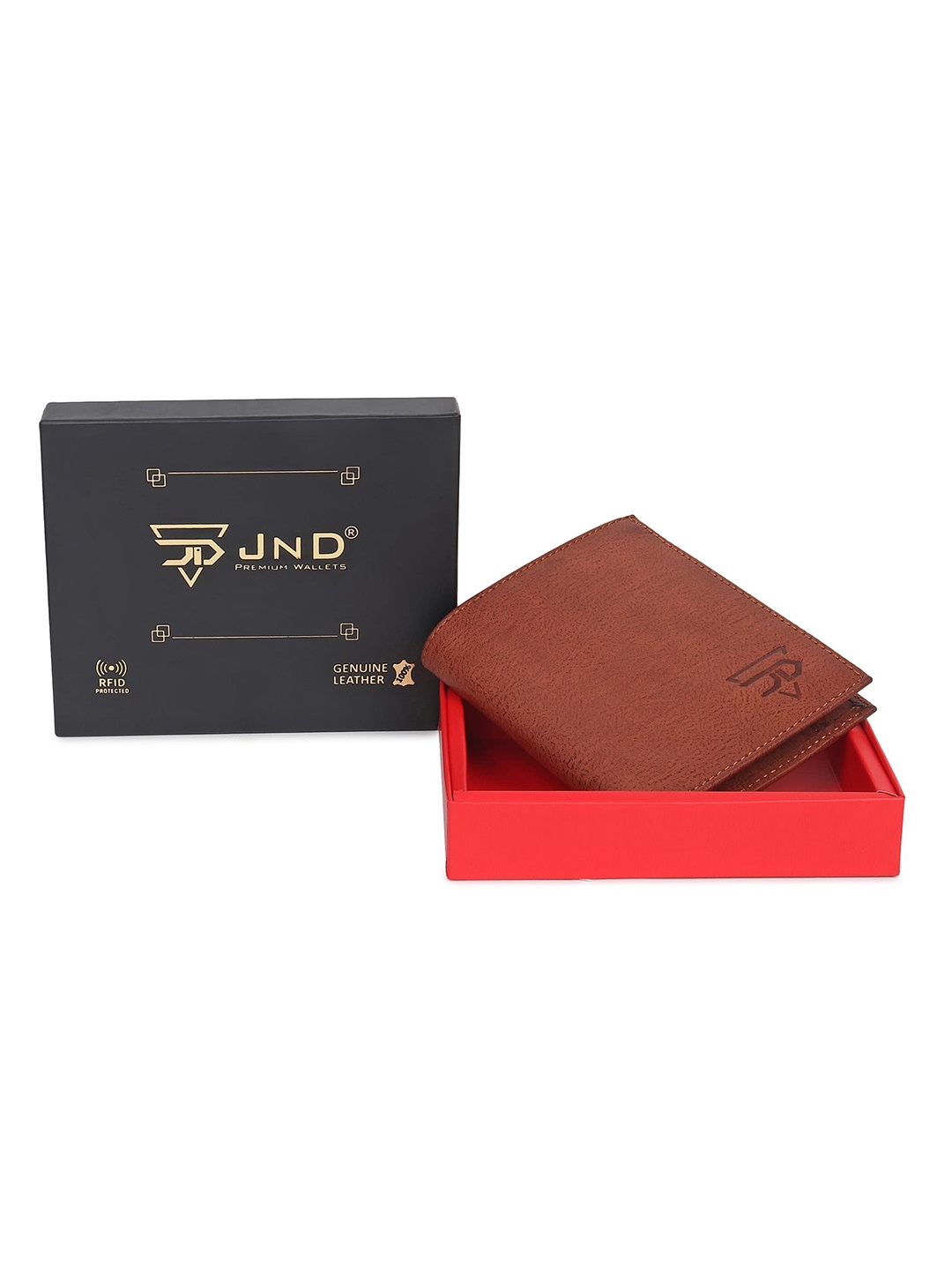 

JND Men Textured Two Fold Wallet, Tan