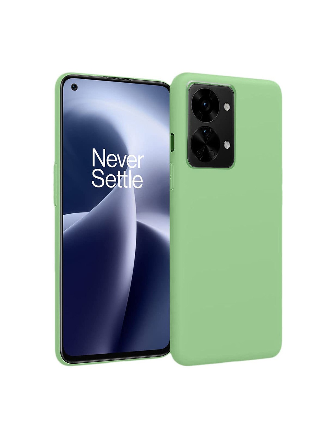 

LIRAMARK Solid Printed Oneplus Nord 2T Back Case Mobile Accessories, Green
