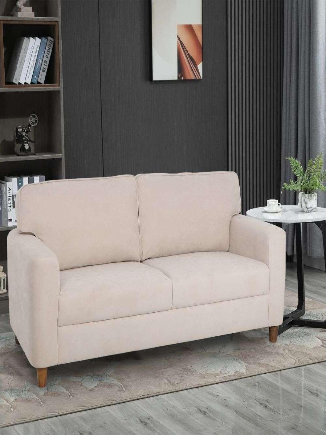 

Duroflex Utopia Biege Three Seater Fabric Inflatable Sofa And Bed, Beige