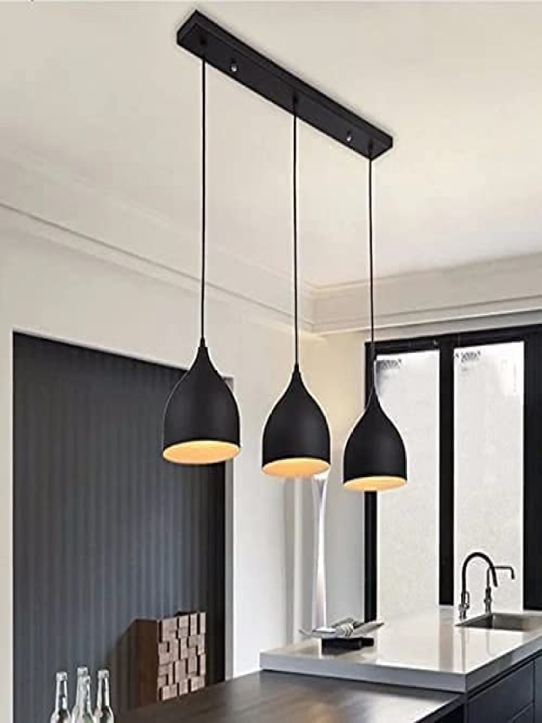 

GAUVIK Black Aluminium Ceiling Lamp