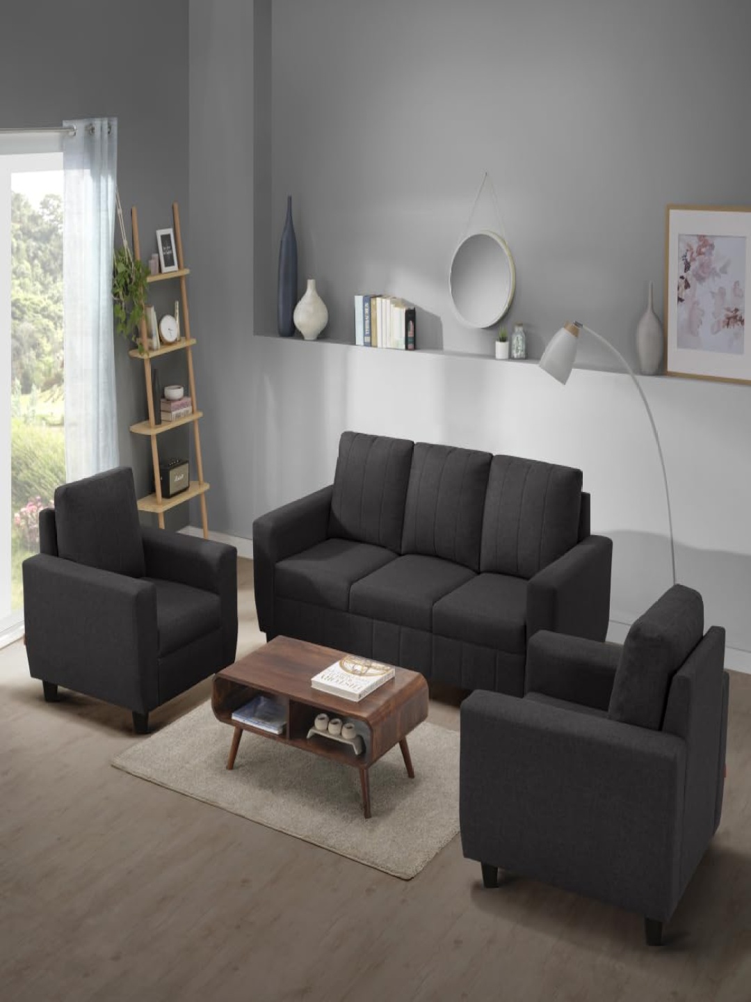

Sleepyhead Bae 5 Seater Sofa Set Fabric Woody Brown