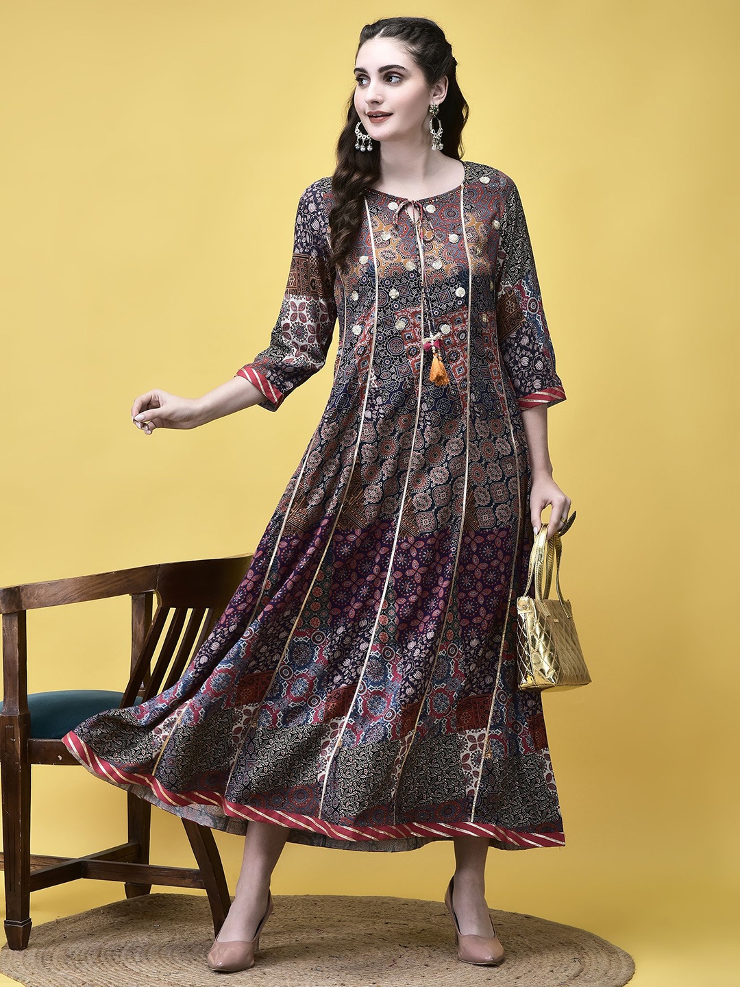 

Shree Women A-Line Maxi Dress, Multi
