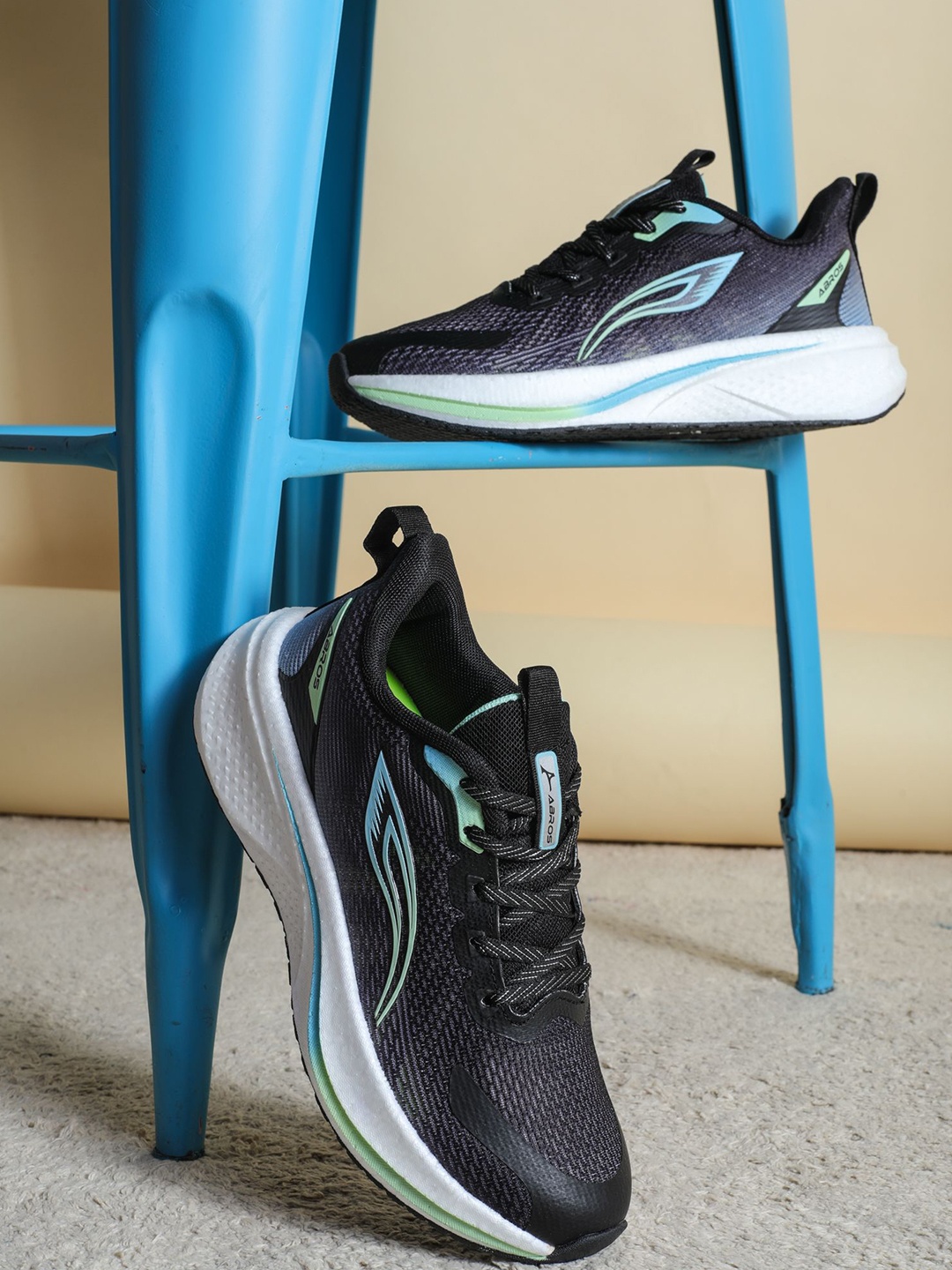 

ABROS AVALON-ON Men Air Running Shoes, Black