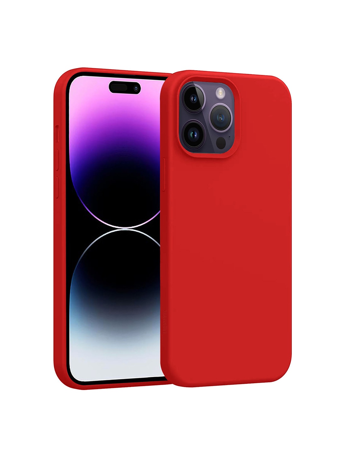 

LIRAMARK Solid iPhone 14 Pro Max Impact Resistant Back Case, Red