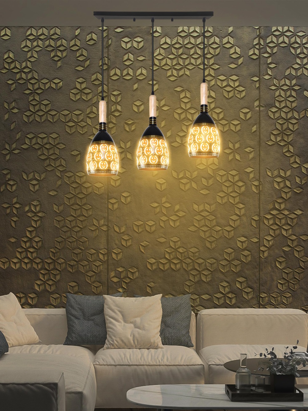 

GAUVIK Black Aluminium Ceiling Lamp