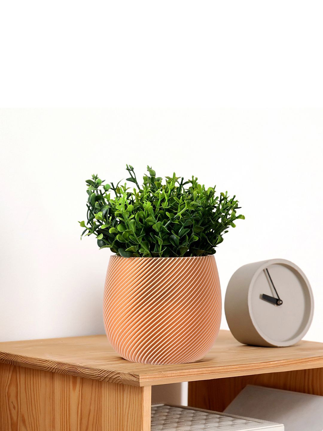 

Kuber Industries Gold-Toned & Green Artificial Flower With Pot