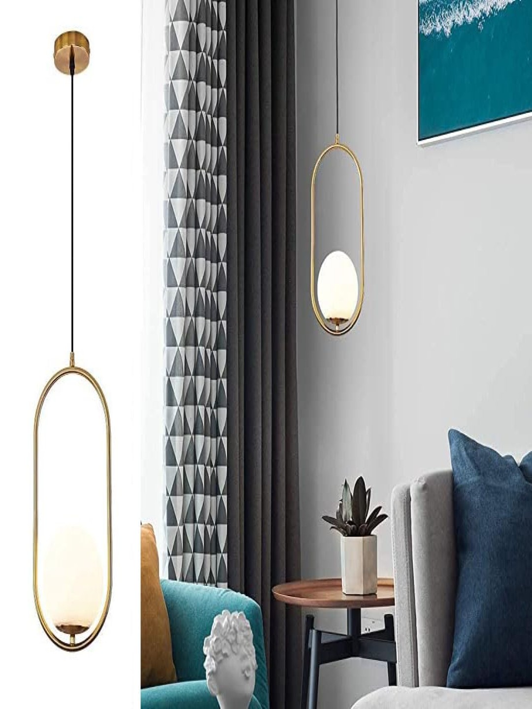 

GAUVIK Gold-Toned Ceiling Lamp