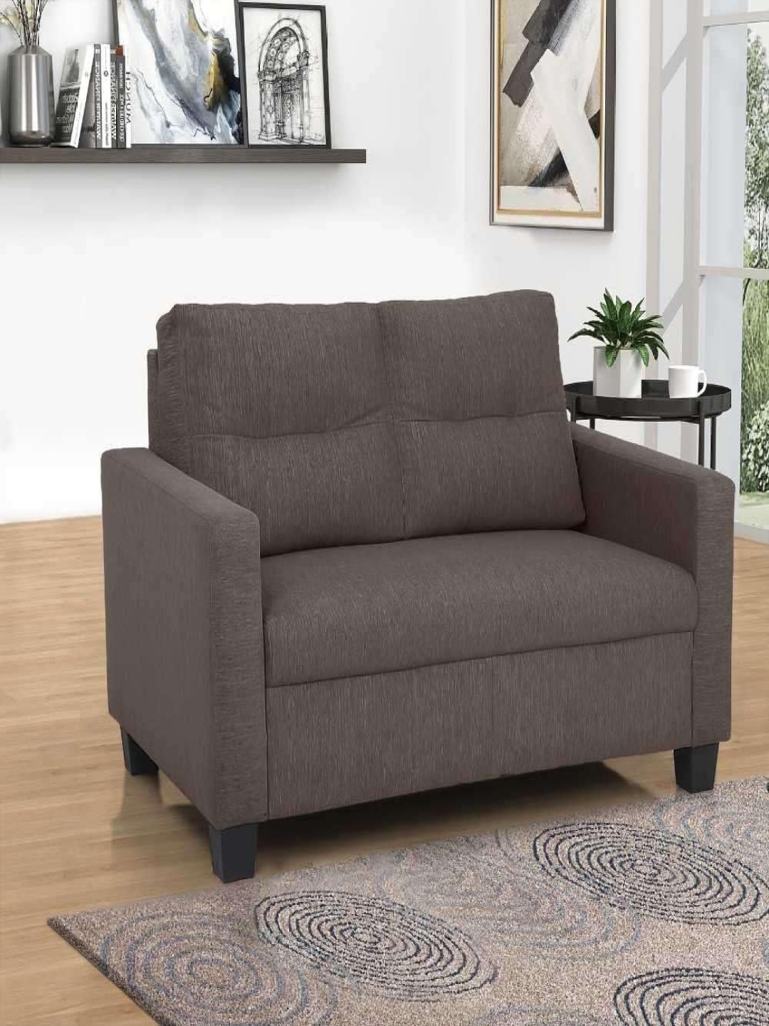 

Duroflex Ease Brown 2 Seater Fabric Sofa