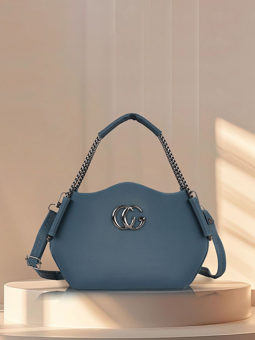 

STARWINGS Women Structured Solid Sling Bag, Teal