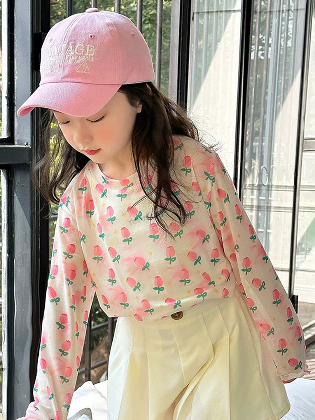 

LULU & SKY Floral Print Top, Pink