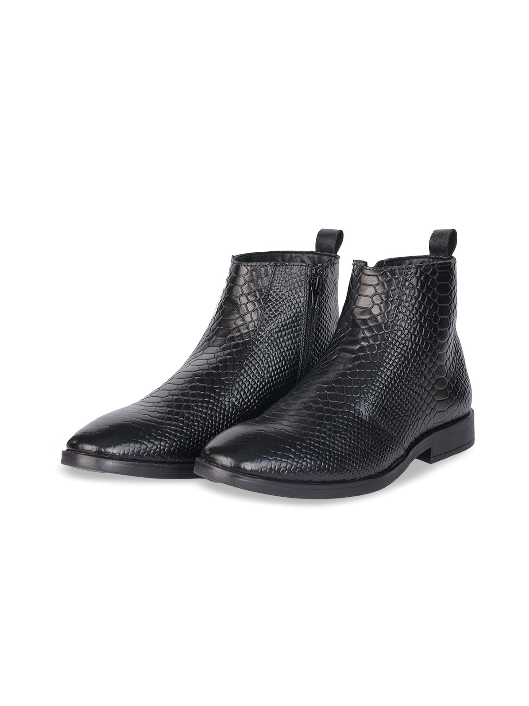

Quadro Men Textured Boots, Black