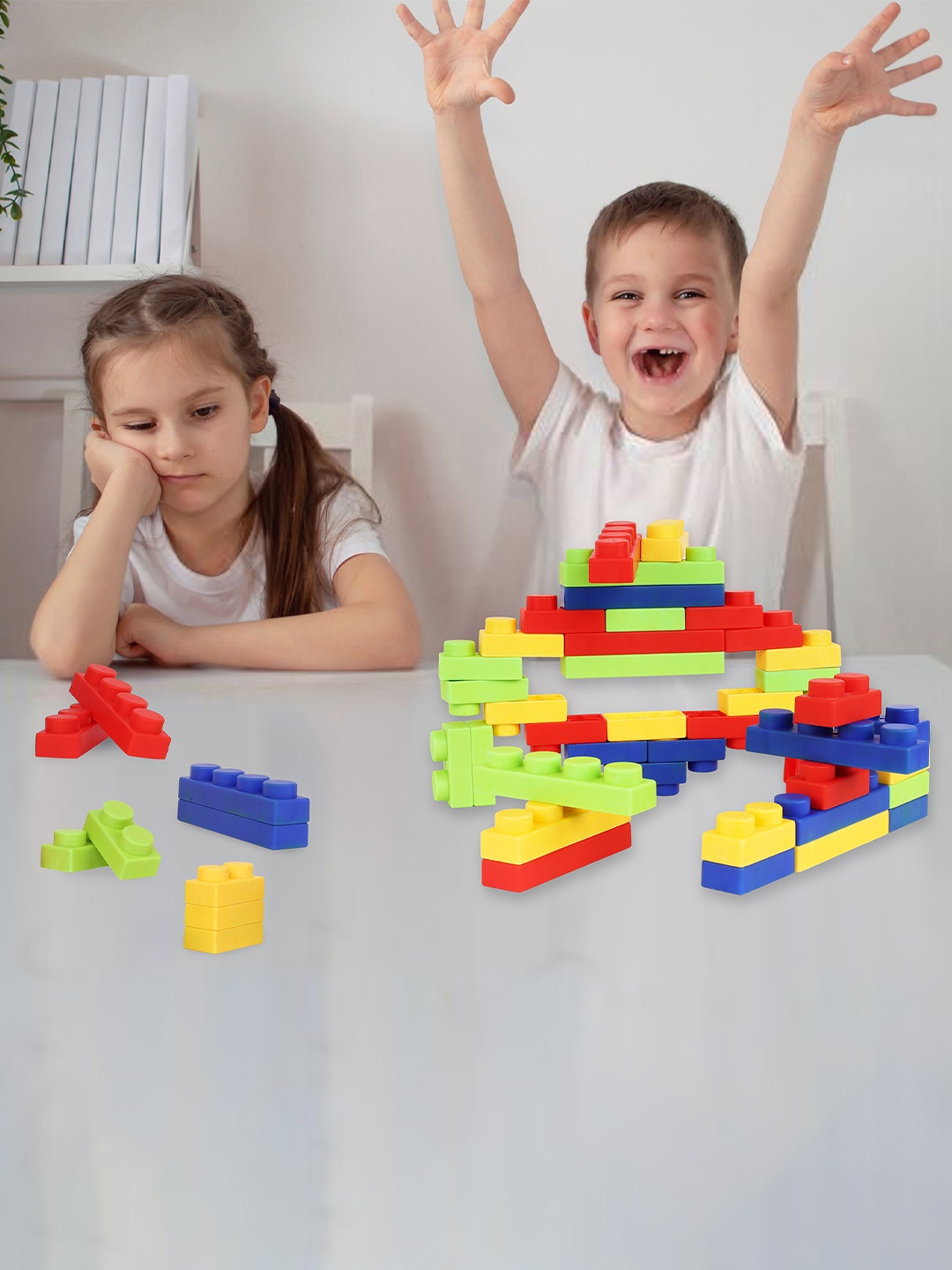 

BAIJNATH Kids 12 pcs Skill Development Toy Learning and Development Toys, Red
