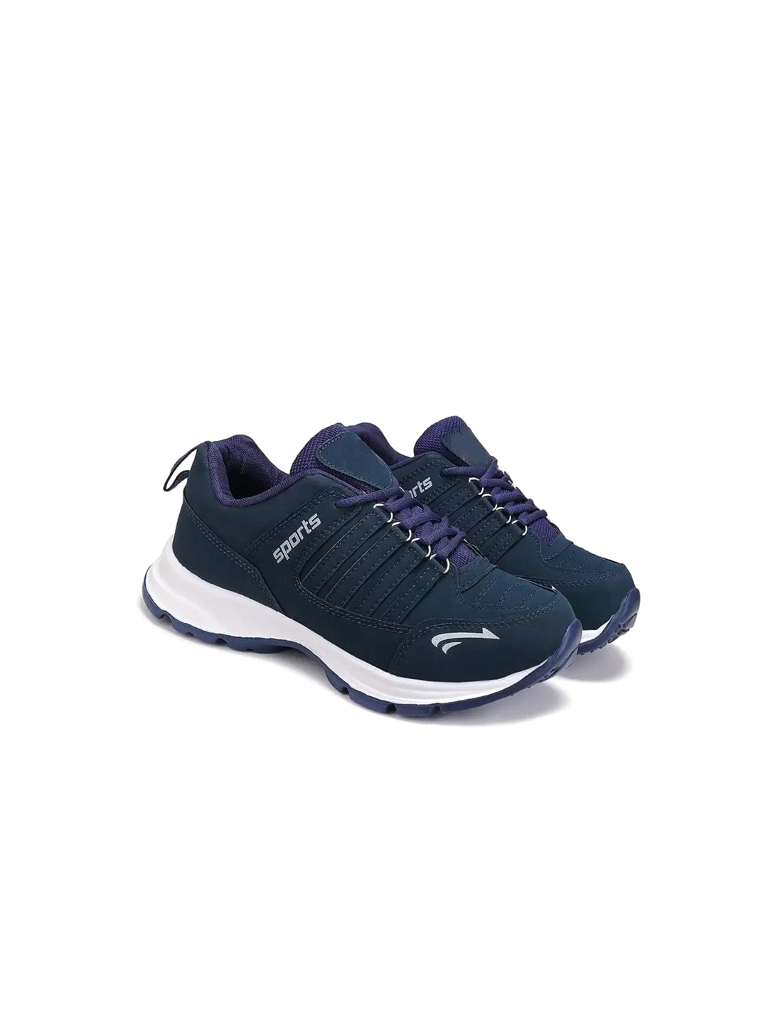 

FABBMATE Boys Lace-Ups Perforations Sneakers, Navy blue