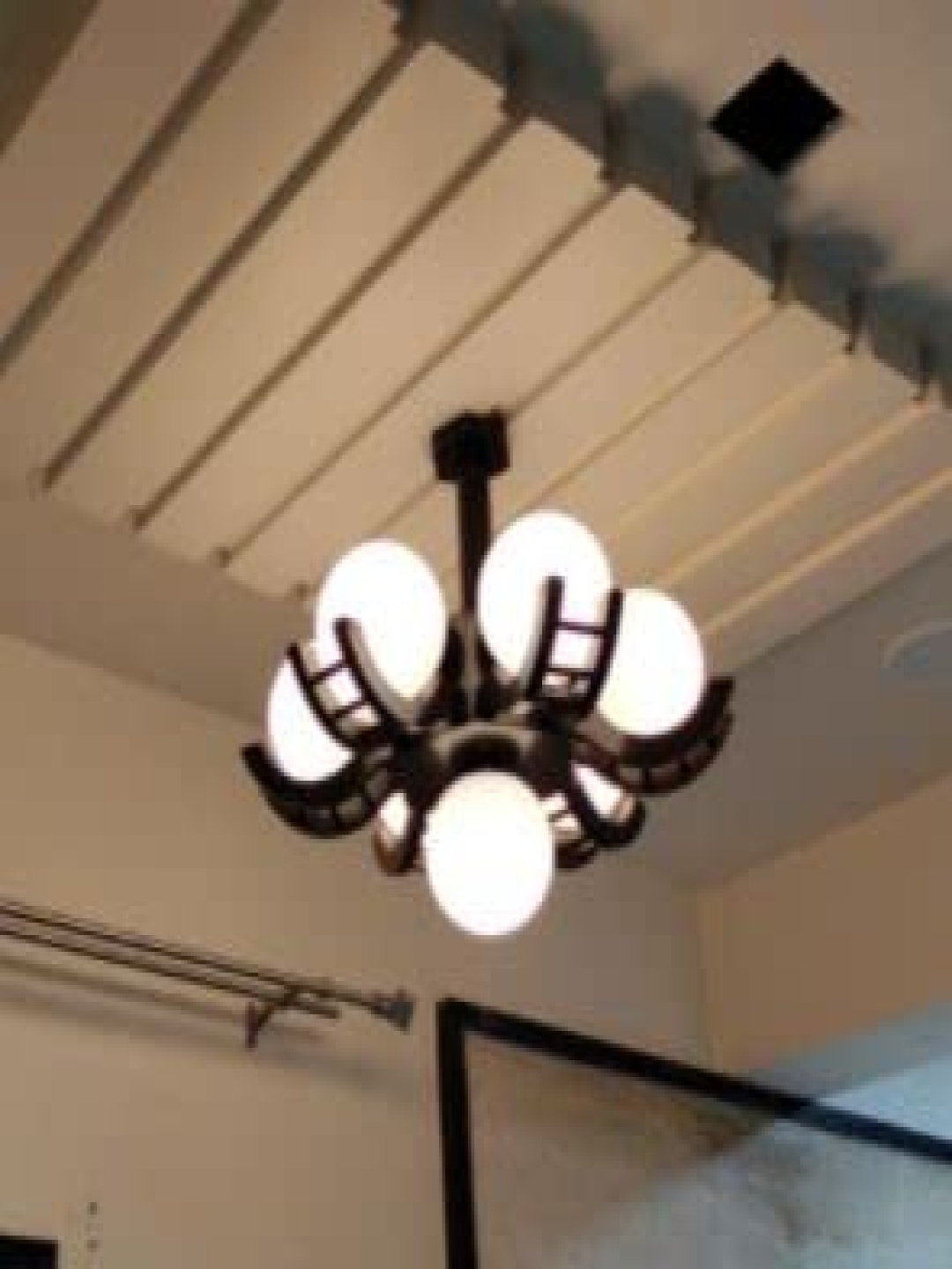 

GAUVIK Brown & White Glass Contemporary Ceiling Lamp