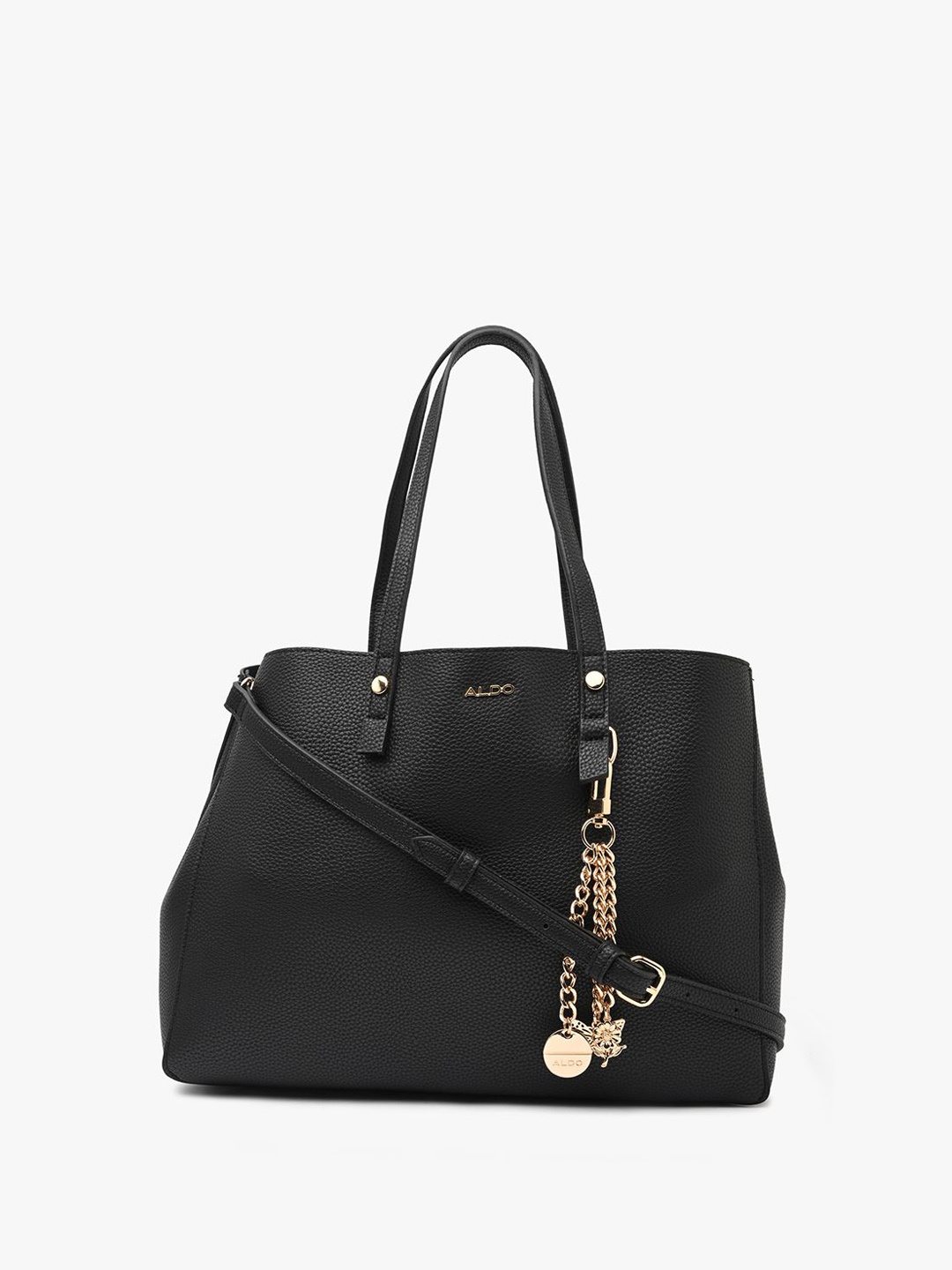 

ALDO Women BILGG Textured Structured Shoulder Bag, Black
