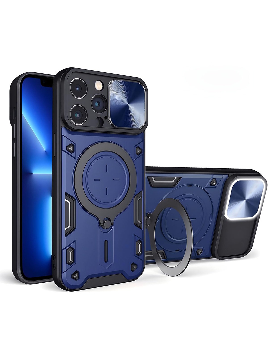 

LIRAMARK iPhone 12 Pro Impact Resistant Back Case, Blue