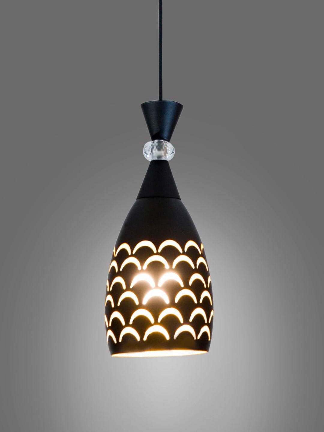 

GAUVIK Black Textured Aluminium Ceiling Lamp