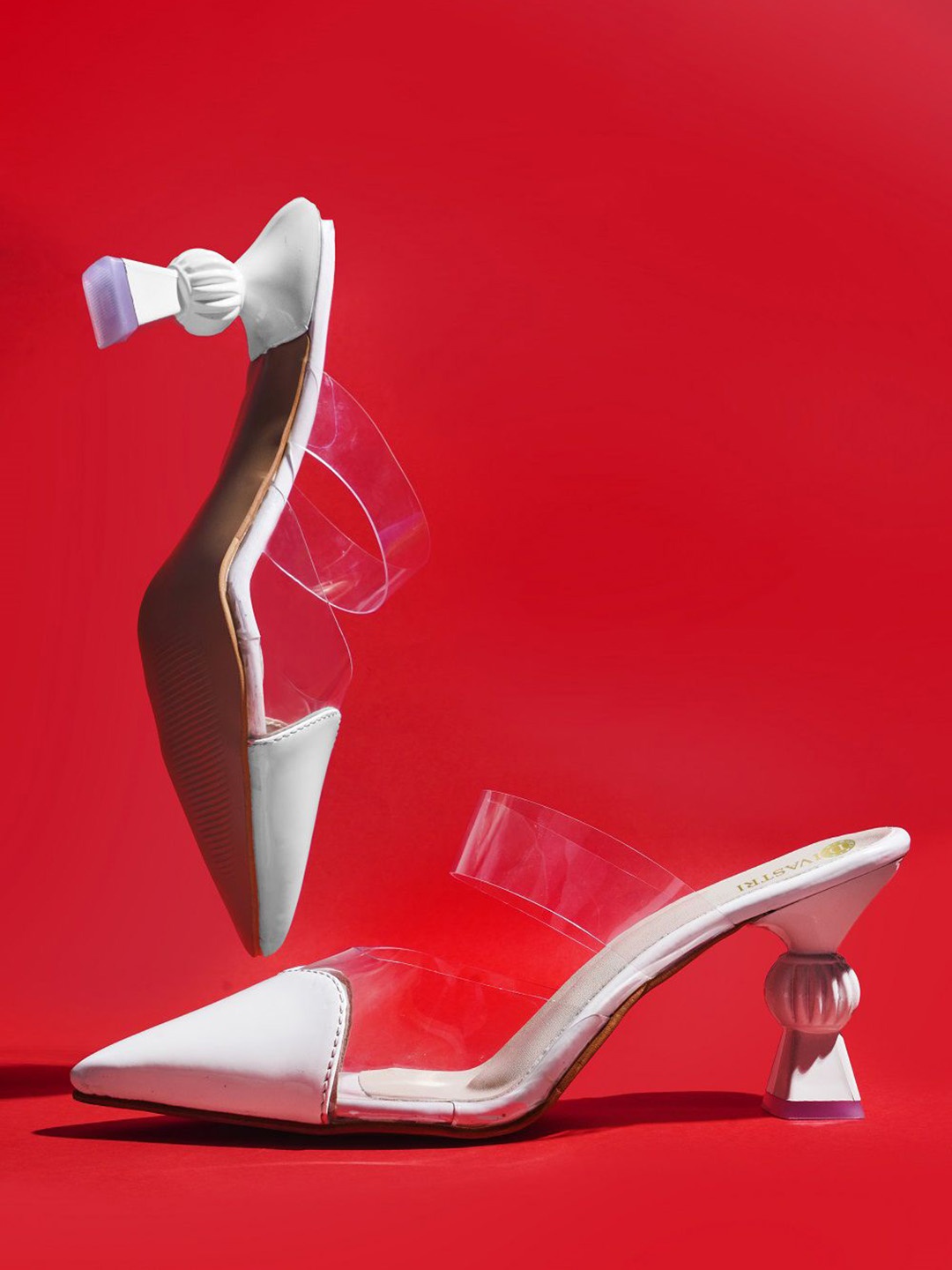 

DIVASTRI Women Party Stiletto Sandals, White