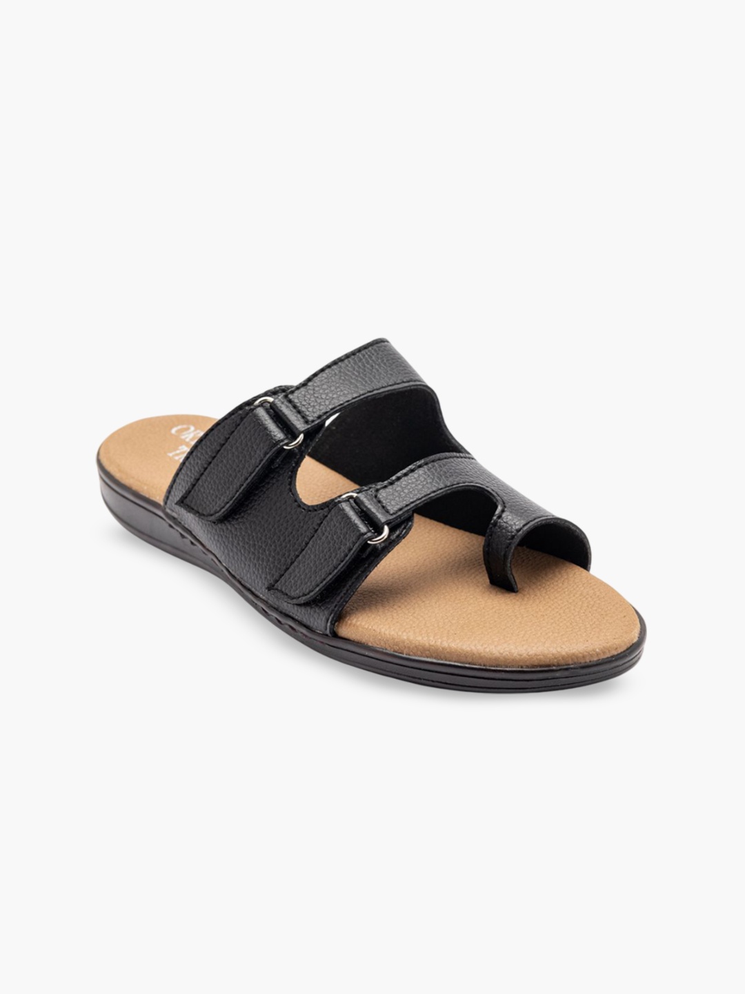 

ORTHO TREND Women Printed One Toe Flats, Black
