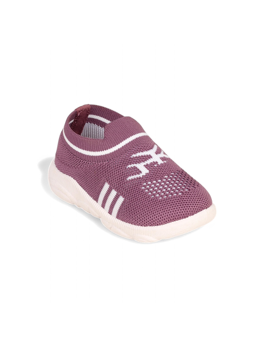 

Lil Lollipop Kids Lightweight Woven Design Slip-On Sneakers, Purple