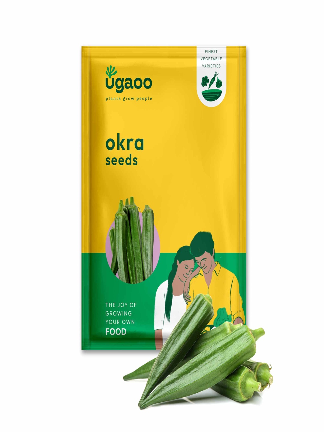 

UGAOO Okra Seeds, Brown