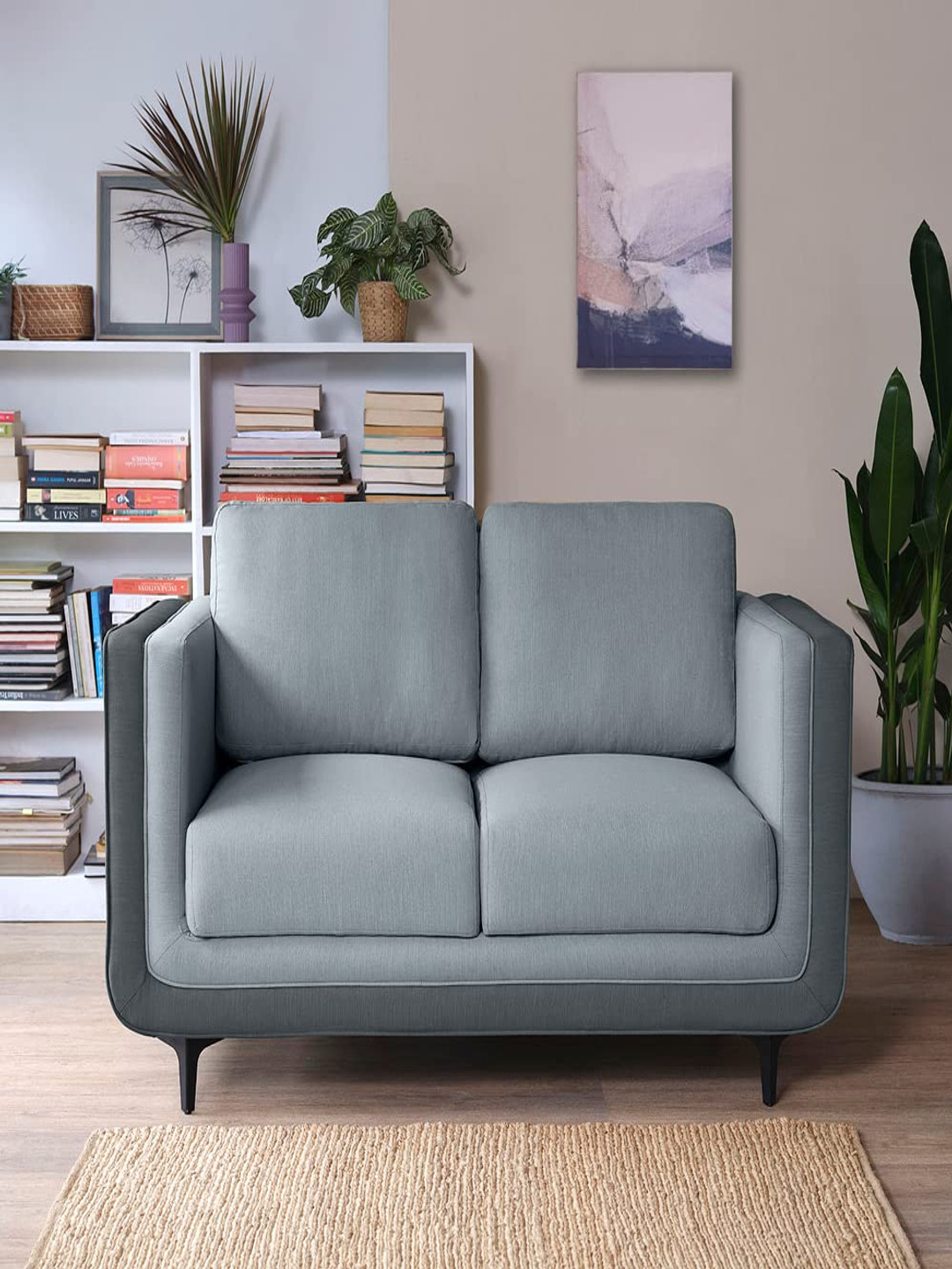 

Sleepyhead Mojo 2 Seater Dual Tone Luxury Sofa Fabric Cheeky Grey