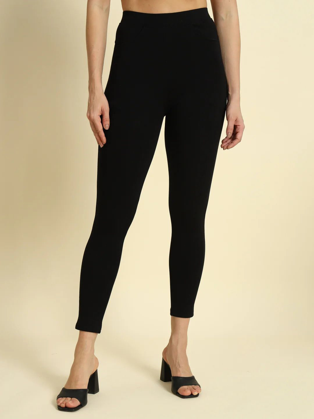 

thread plus Women Slip-On Regular Fit Jeggings, Black