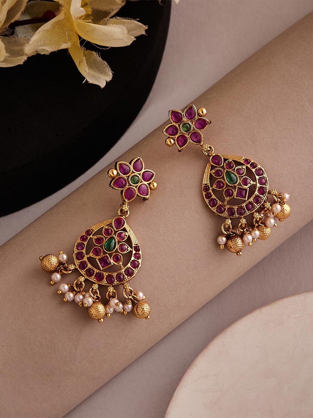 

Fabindia Contemporary Drop Earrings, Gold