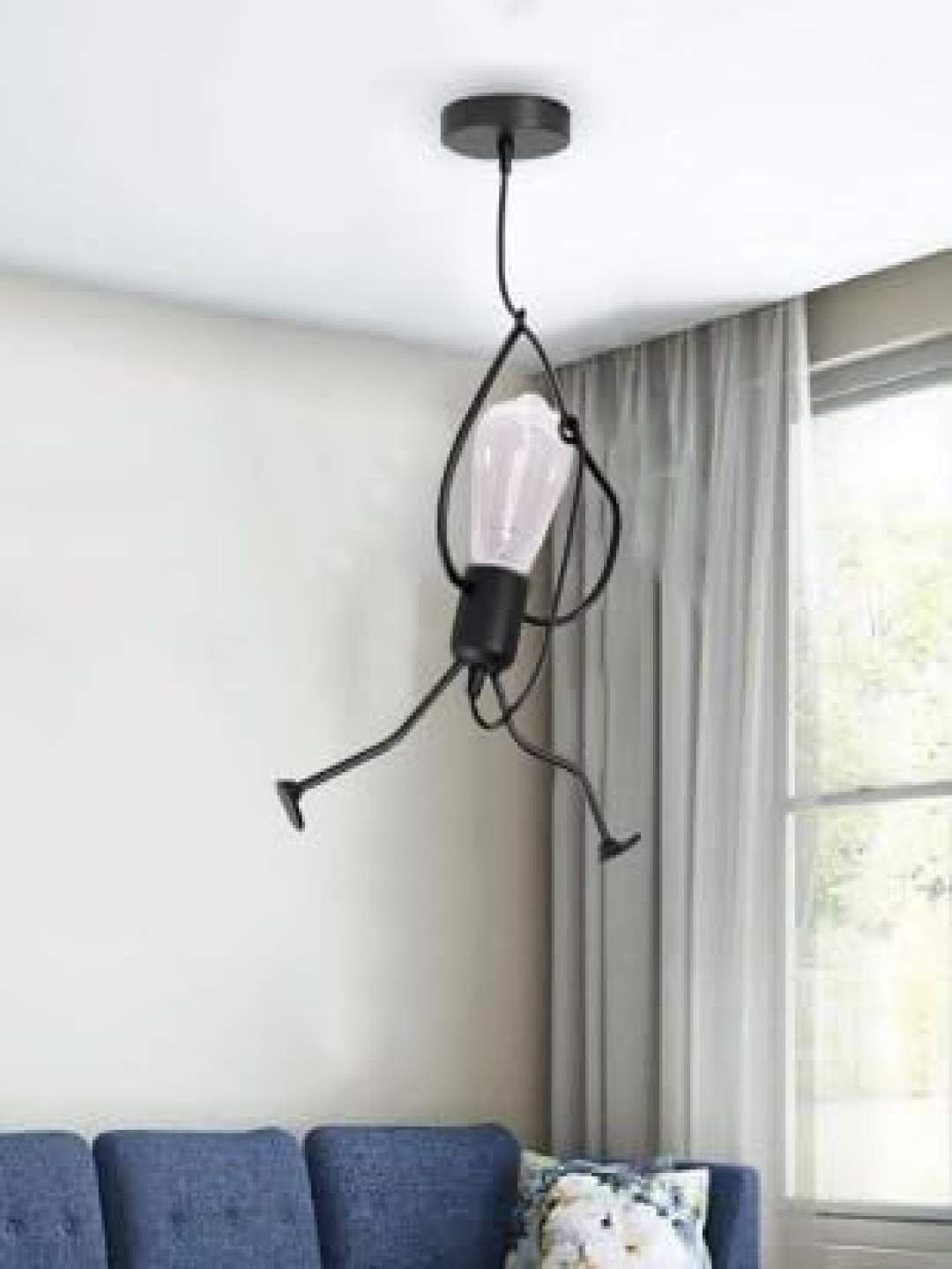 

GAUVIK Black Ceiling Lamp