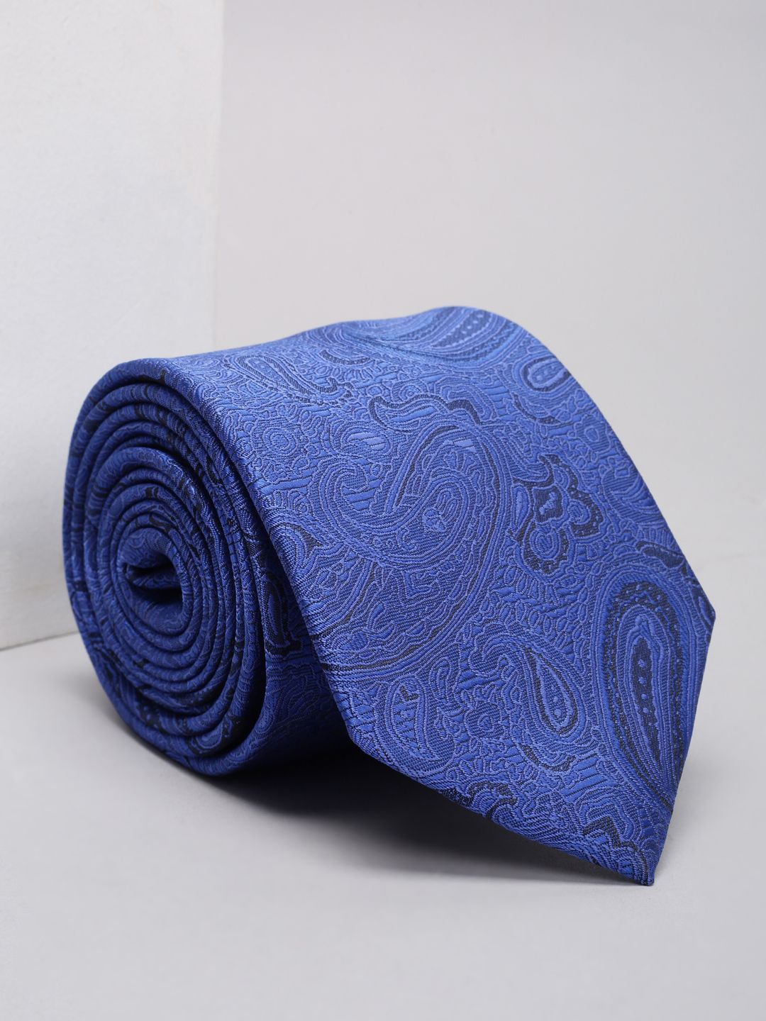 

Louis Philippe Men Woven Design Fashion Ties, Blue