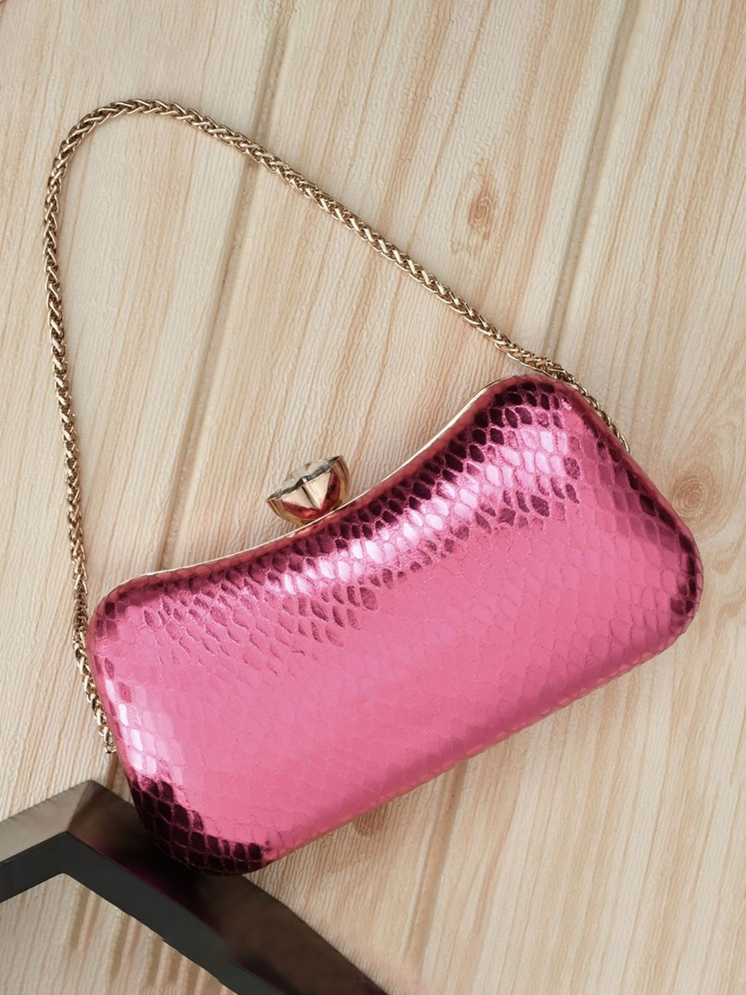 

FOR THE BEAUTIFUL YOU Box Clutch, Pink