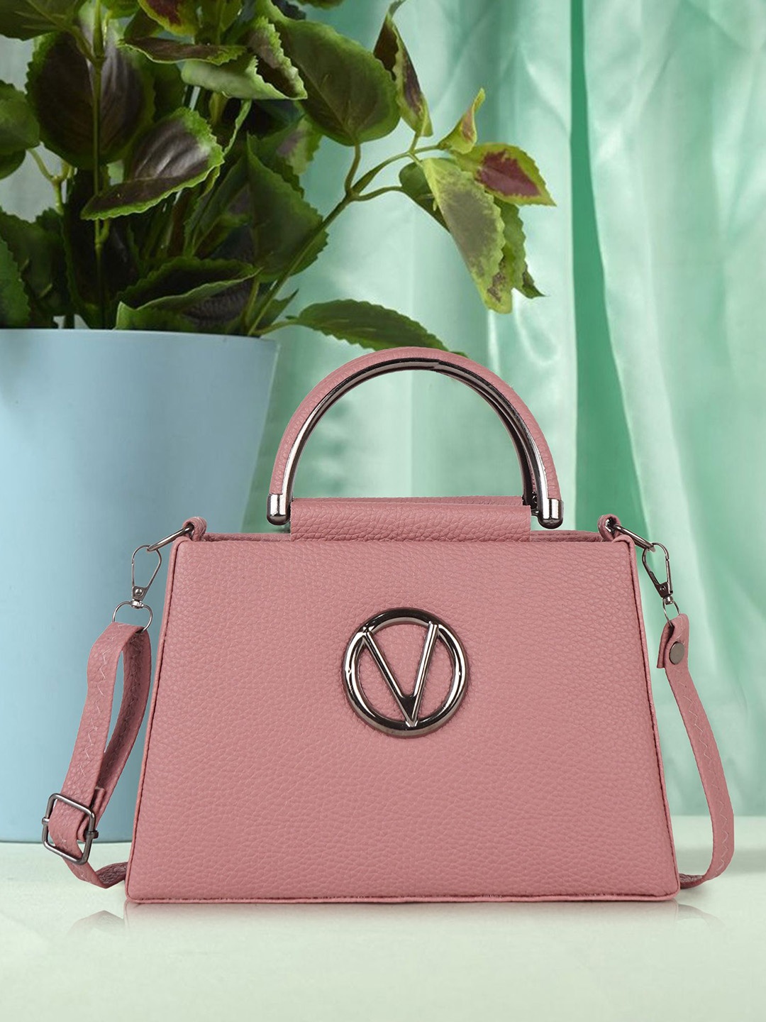 

STARWINGS Women Solid Satchel Bag, Pink