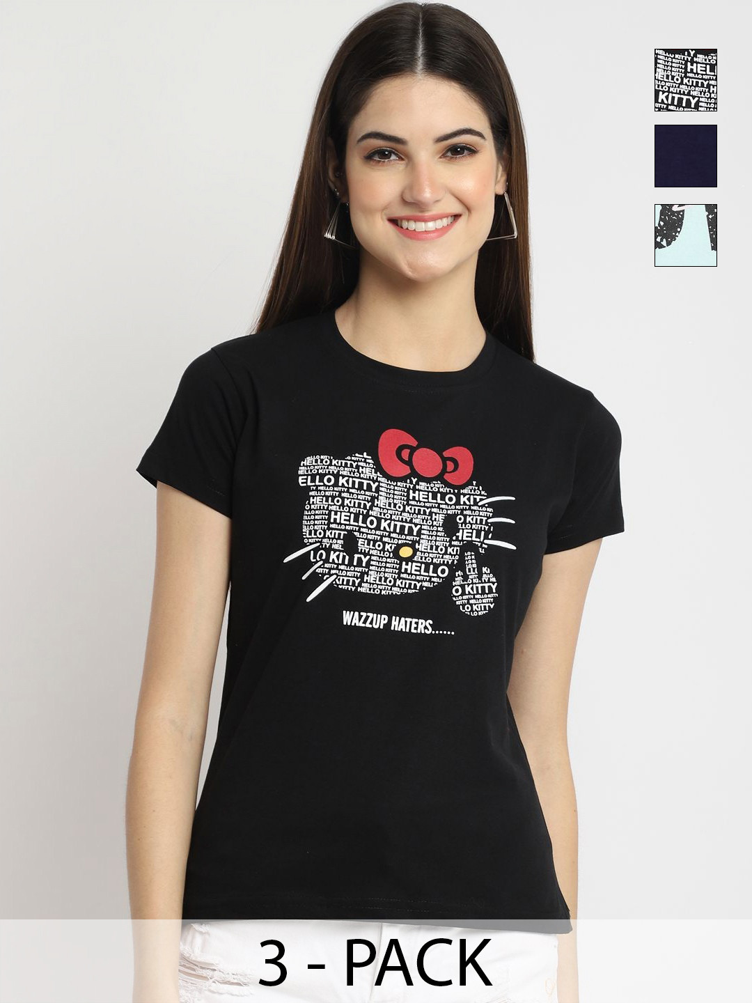 

Dreambe Women Typography Printed T-shirt, Multi