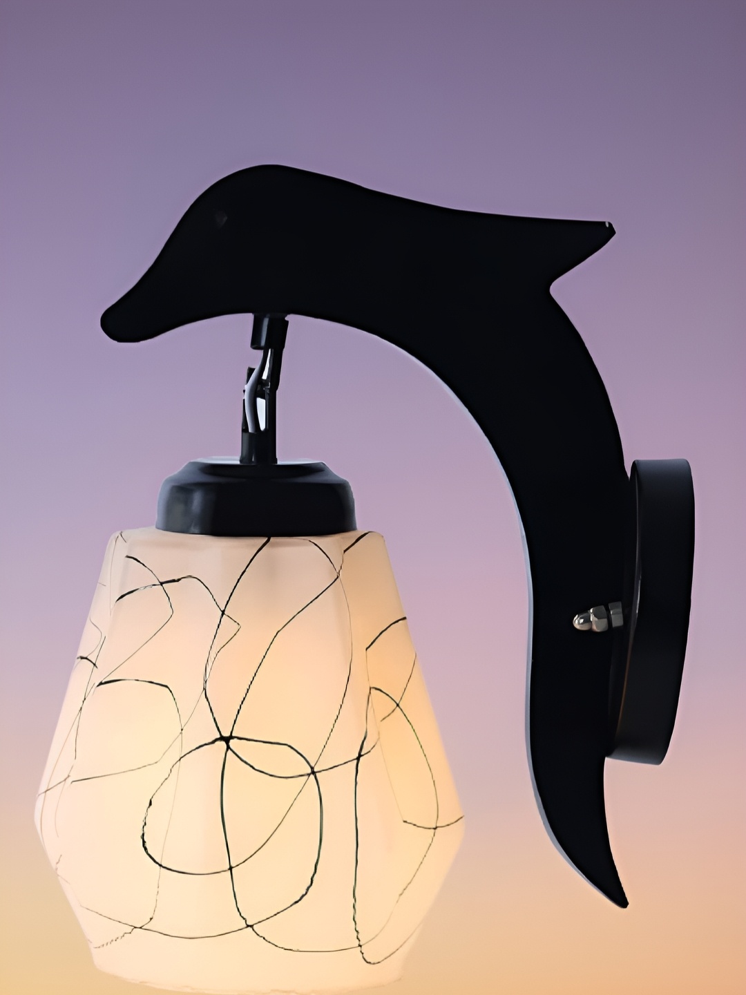 

KINIS Black & Beige Frustum Shaped Wooden Wall Lamp