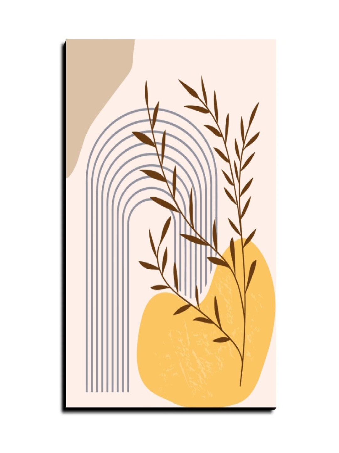 

Chalk My Theme Beige & Brown Botanical Boho Printed Wooden Wall Art