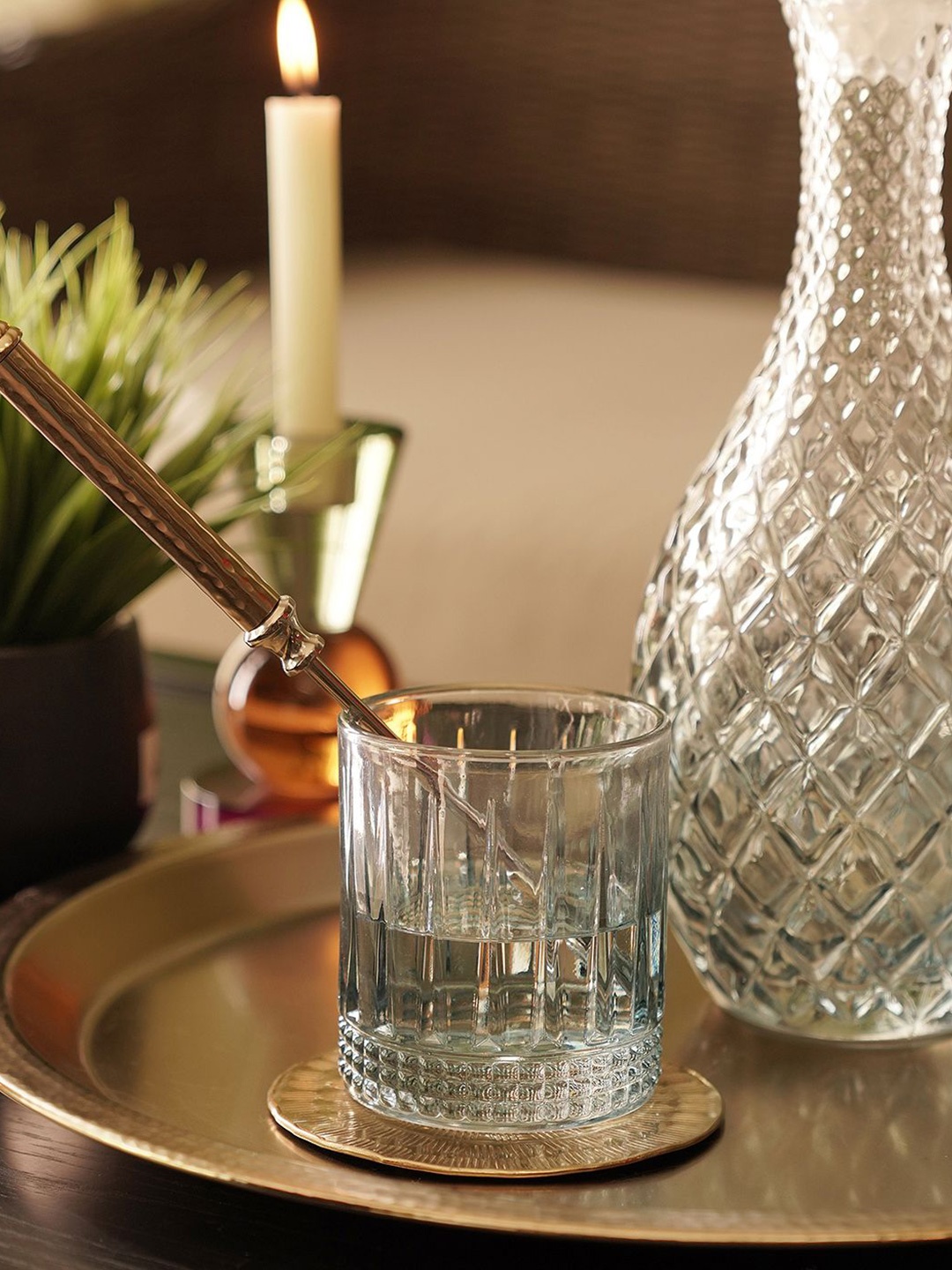 

Pure Home and Living Blue 2 Pieces Whiskey Bar Glass