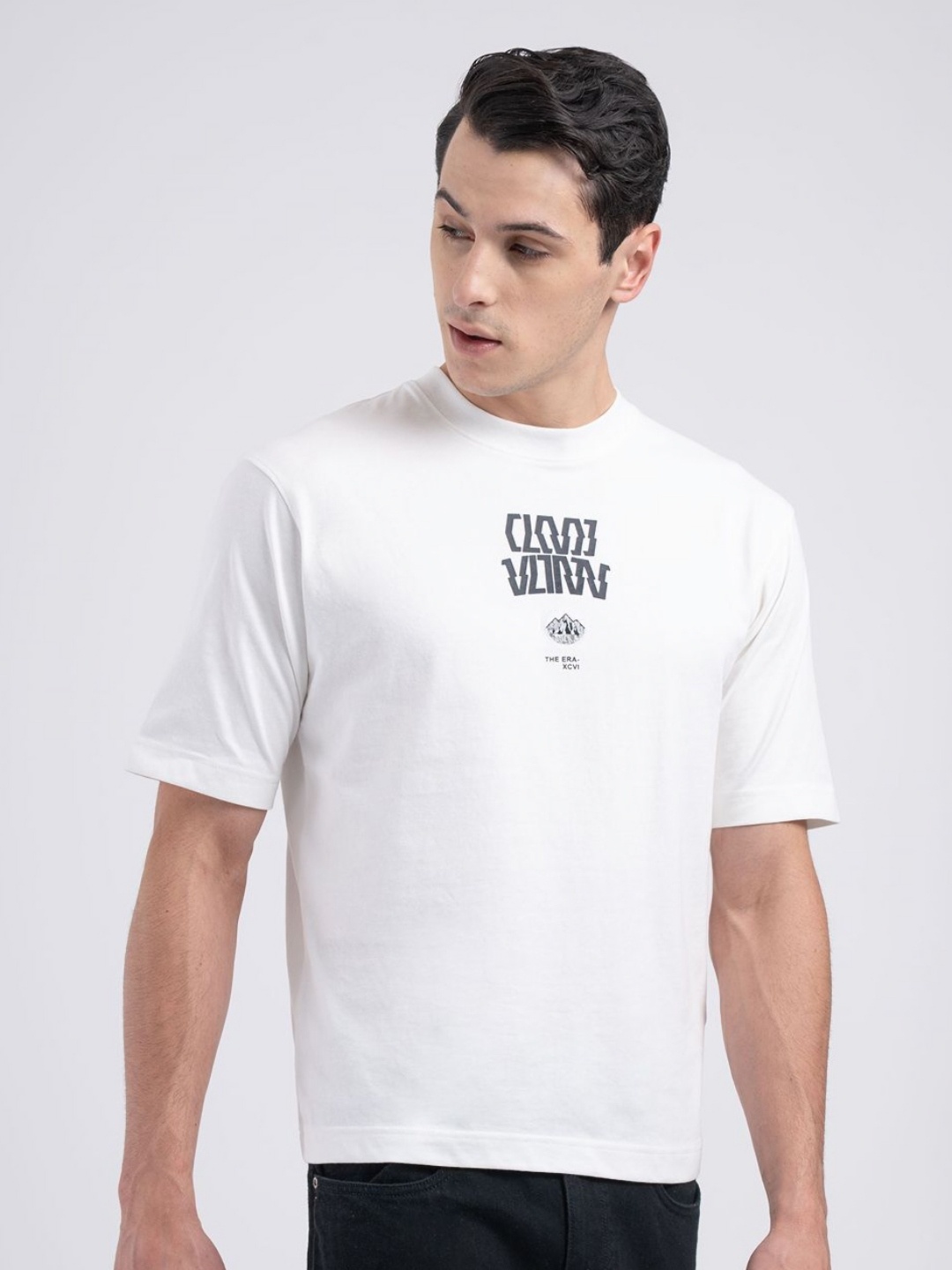 

Red Tape Men Graphic Printed T-shirt, White