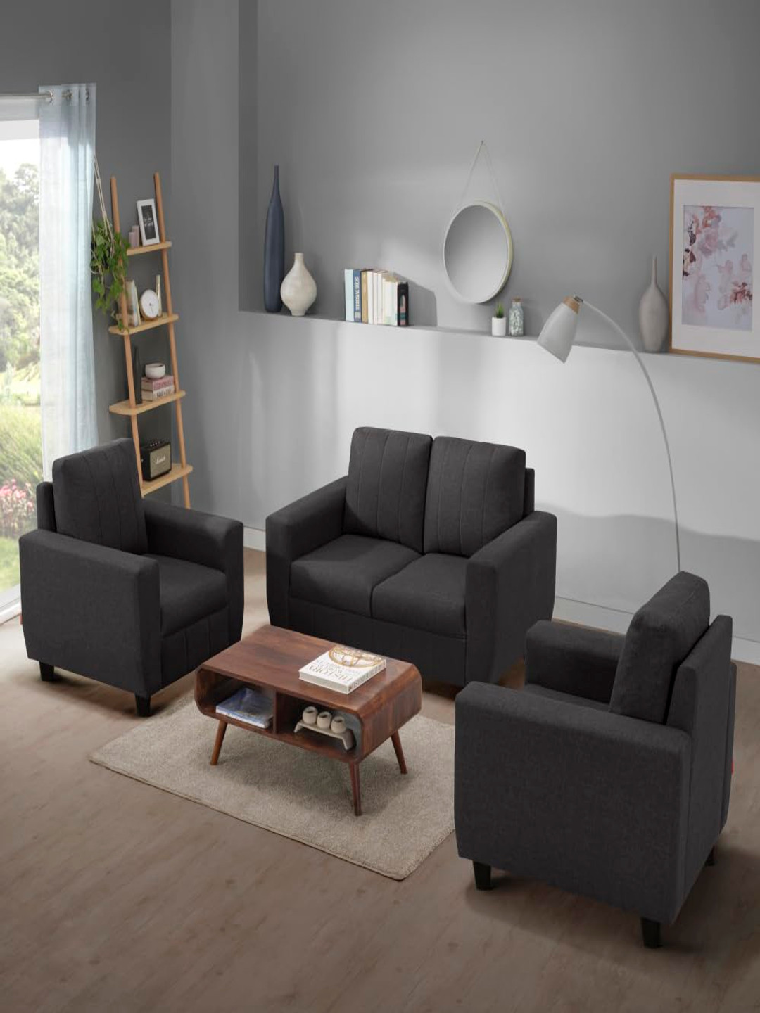 

Sleepyhead Bae 4 Seater Sofa Set Fabric Woody Brown