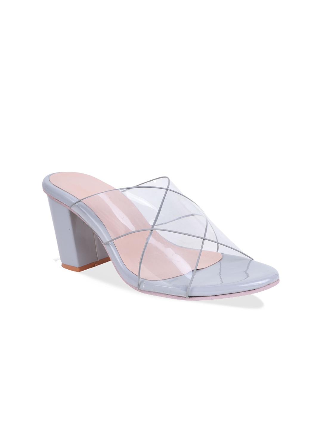 

FABBMATE Women Stiletto Sandals, Grey