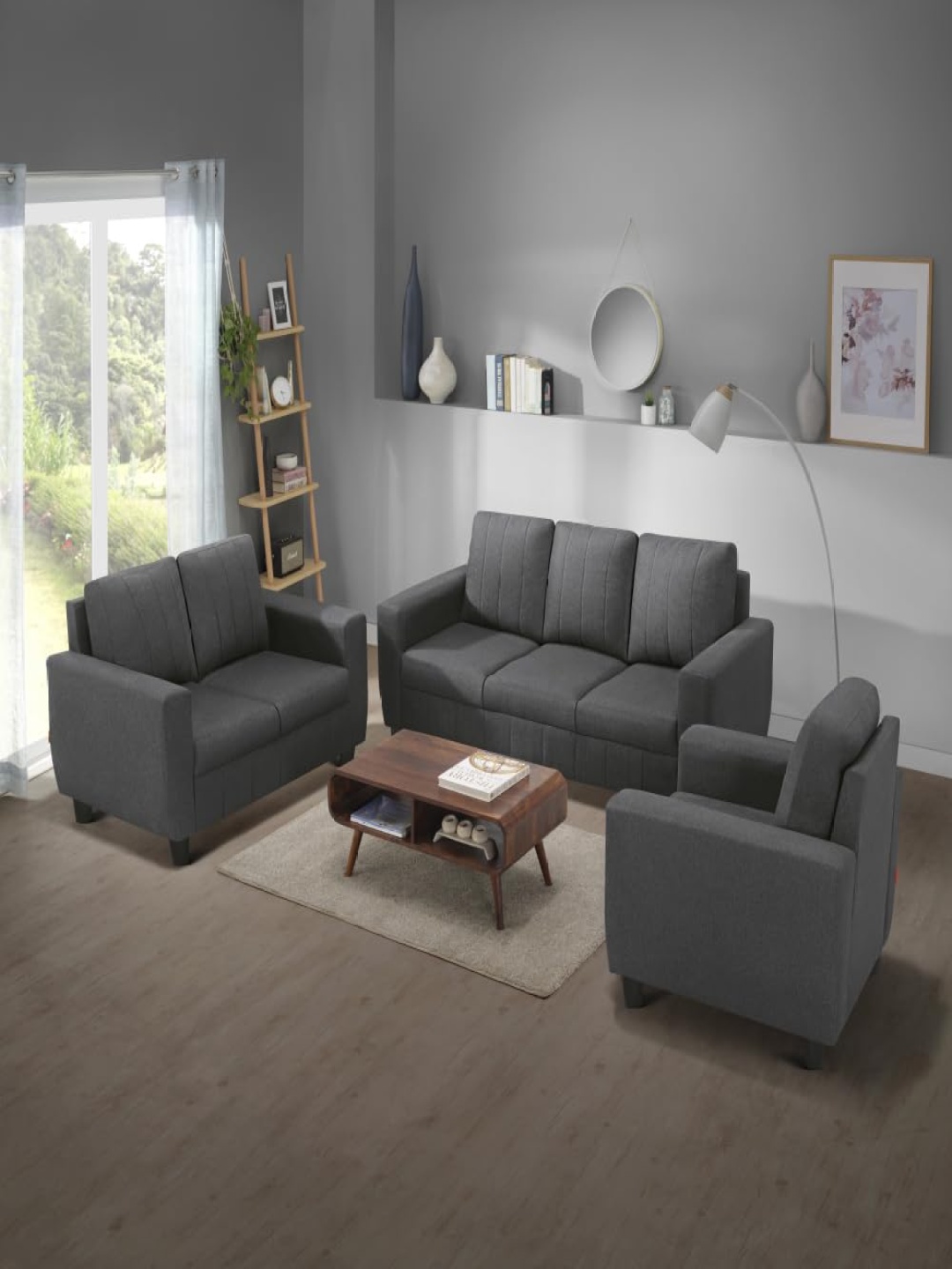 

Sleepyhead Bae 6 Seater Sofa Set Fabric Woody Brown