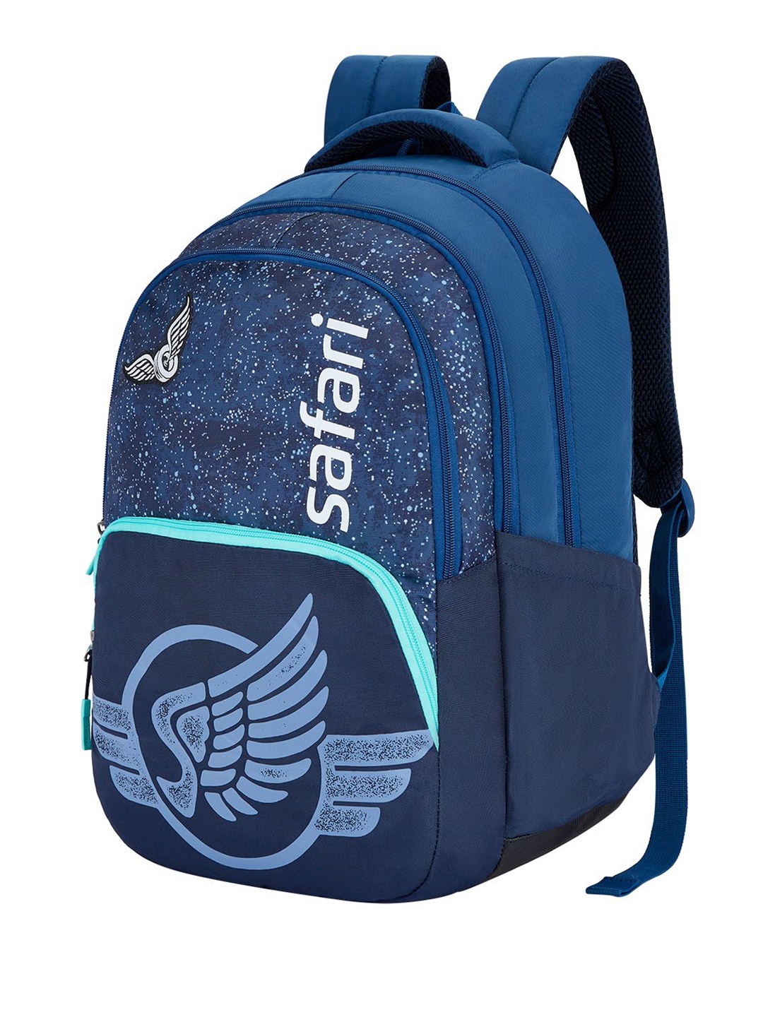 

Safari Unisex Printed Backpack, Blue
