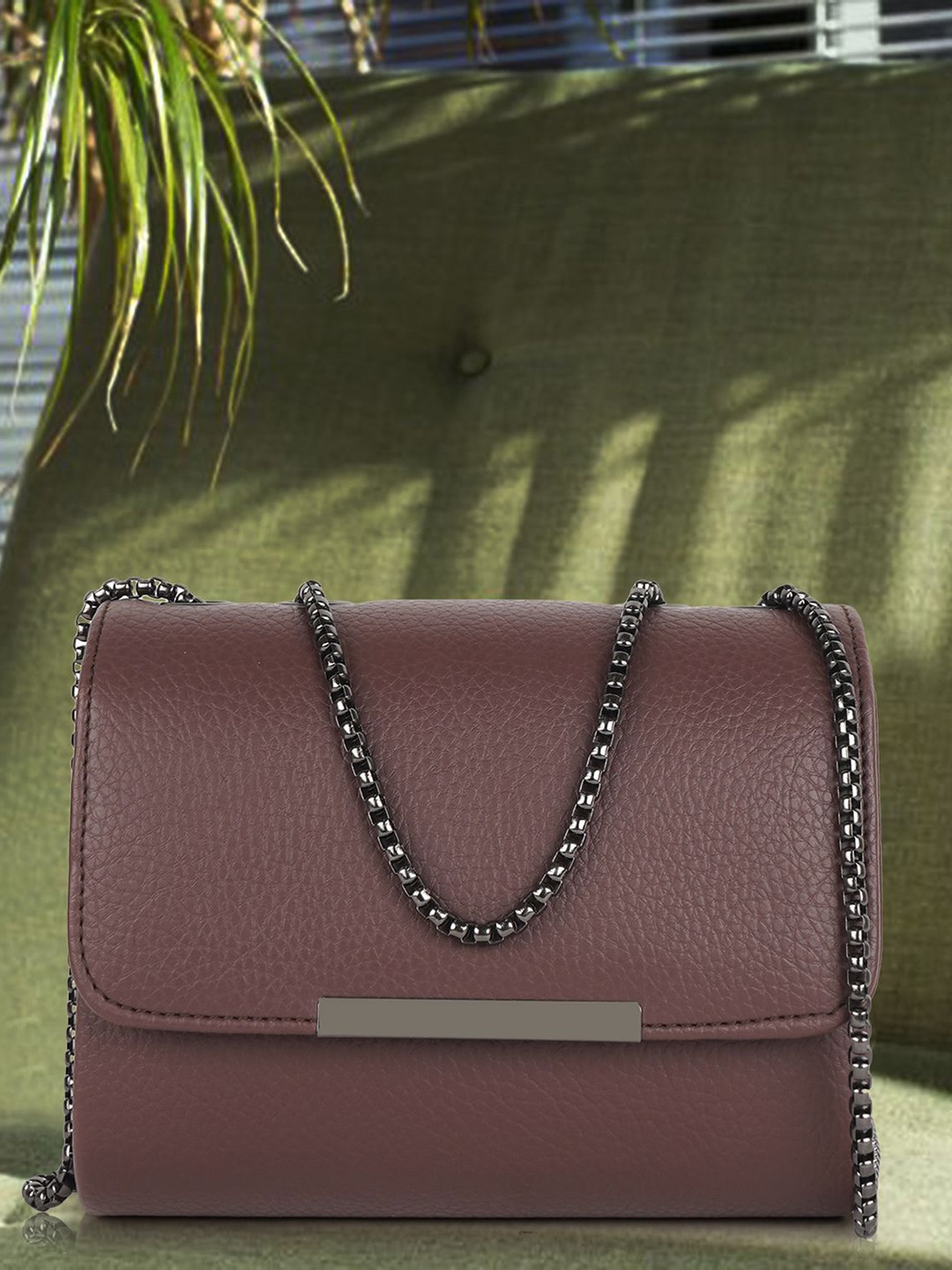 

STARWINGS Solid Structured Sling Bag, Purple