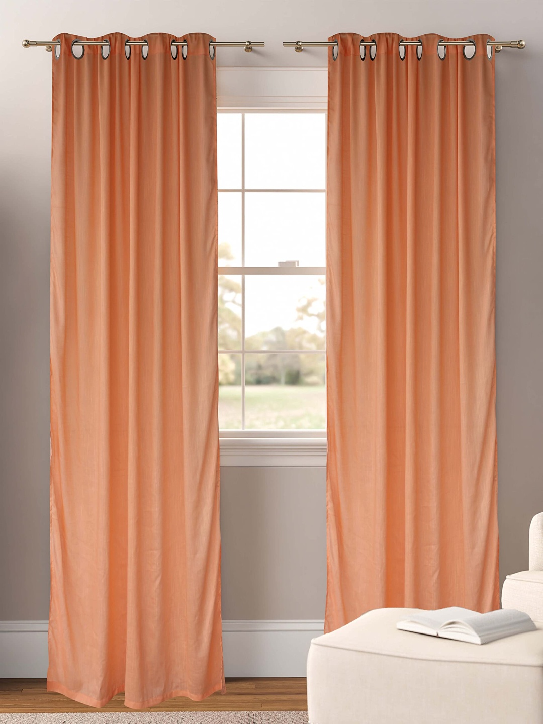 

Dekor World Multicoloured Set of 2 Sheer Door Curtain, Multi